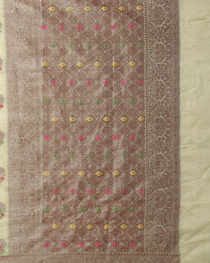 Shop Online Silkmark Certified Banarasi Muga Tussar Saree