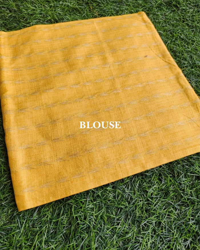 Tussar Silk Saree Online – Floral Buti Embroidery – Party Wear – Indiehaat