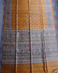 Silkmark Tussar Decorous Madhubani Yellow Saree