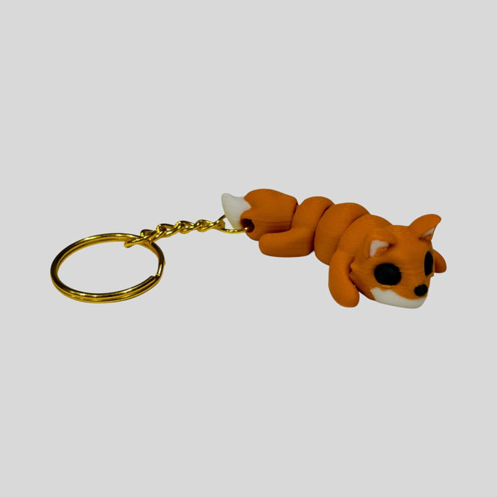 Sleepy Fox Keychain-0