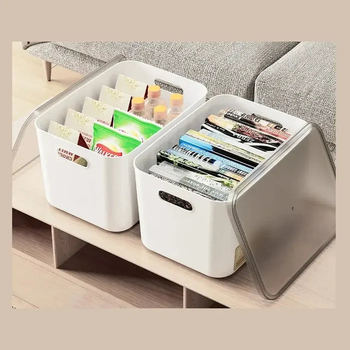 Stackable Storage Bins with Clear Lids – image 8