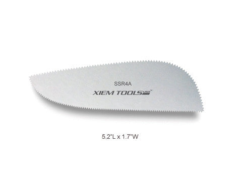 Stainless Steel Clay Rib (L) Serated