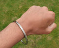 Stainless Steel Kara Sikh Bangle Singh Kaur Lines Kada Punjabi Bracelet Y13R New Unisex Dori Karha