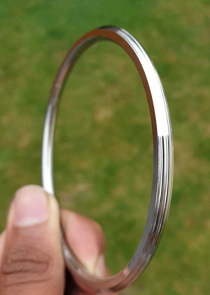 Stainless Steel Kara Sikh Bangle Singh Kaur Lines Kada Punjabi Bracelet Y13R New Unisex Dori Karha