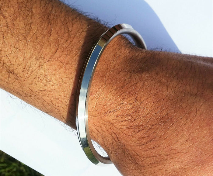 Stainless Steel Stunning One Edge Traditional Sikh Kara Punjabi Kada Kakar D1A1