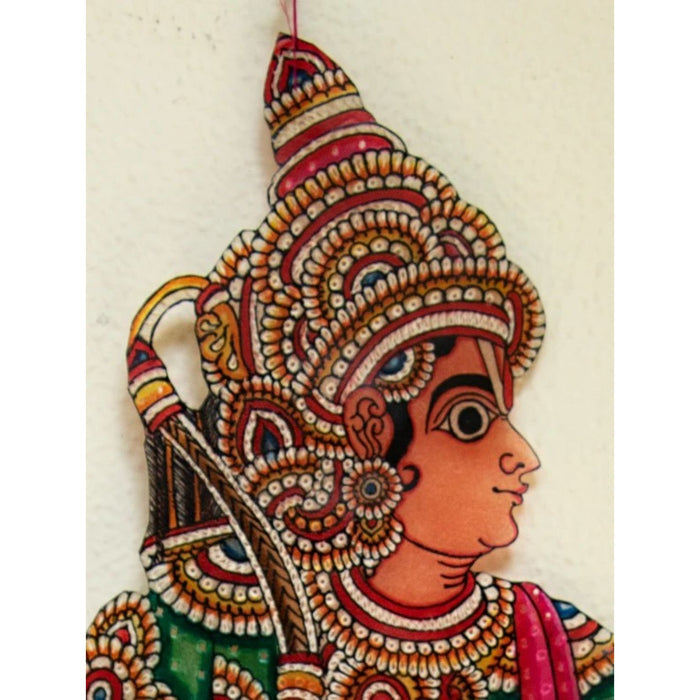 Multicolor Handcrafted Leather Ravana Painting
-Indiehaat