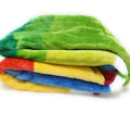 DaDa Bedding Colorful Striped Rainbow Reversible Plush Luxe Flannel Fleece Throw Blanket (XY9867)-5