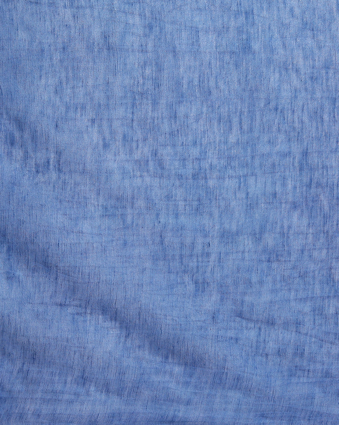 Stunning Eri Tussar Silk Embroidered Purple Saree