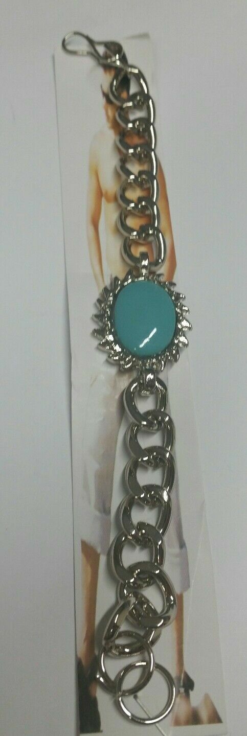 Stunning Steel SALMAN KHAN STYLE Movie Tubelight Bajrangi Green Stone Bracelet R