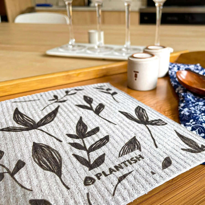 Swedish dishcloth set with dish soap