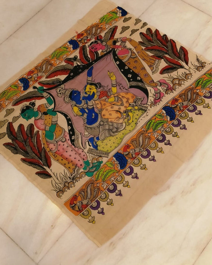 Indiehaat|Bangalori Silk Multicolor Wall Hanging|Unique DÃƒÆ’Ã‚Â©cor