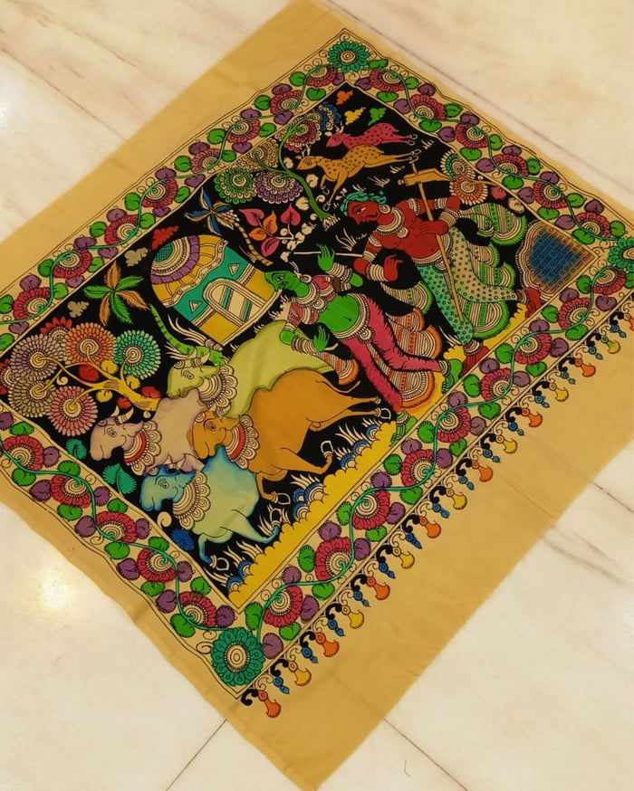 Indiehaat|Bangalori Silk Multicolor Wall Hanging|Unique DÃƒÆ’Ã‚Â©cor