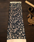 Indiehaat | Mangalagiri Handpainted Dupatta Black & White