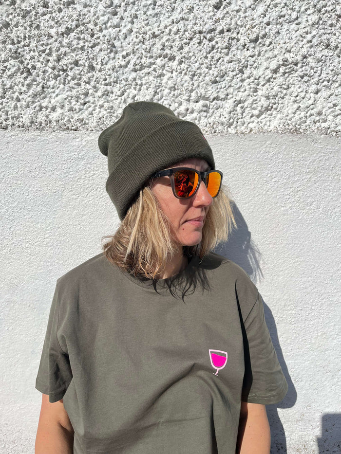 T-shirt Wine Victim | Khaki