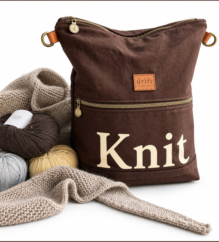 The Knit Bag - Bark