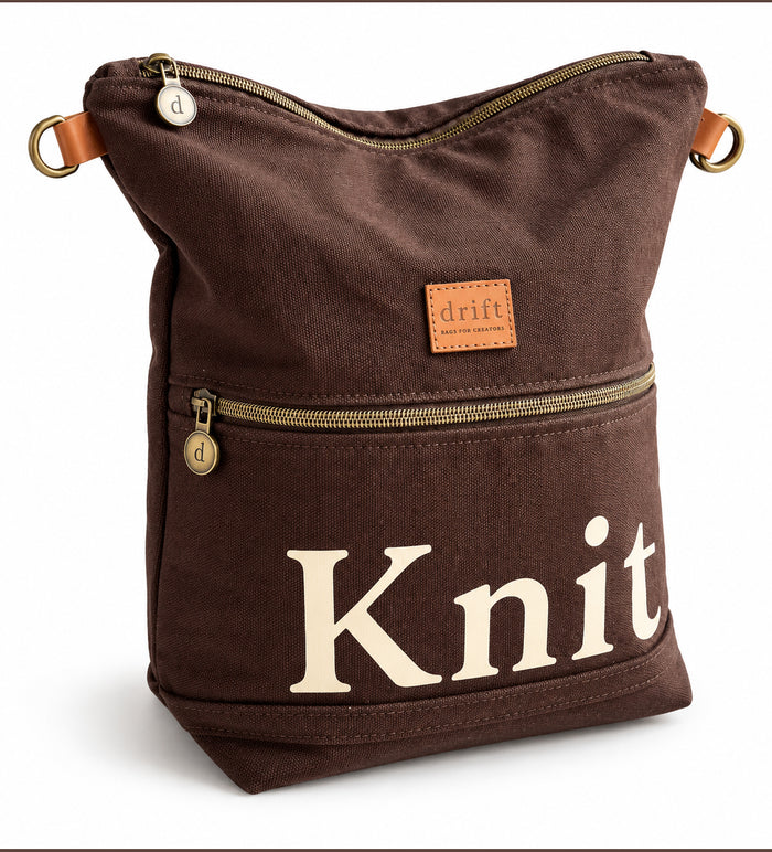 The Knit Bag - Bark