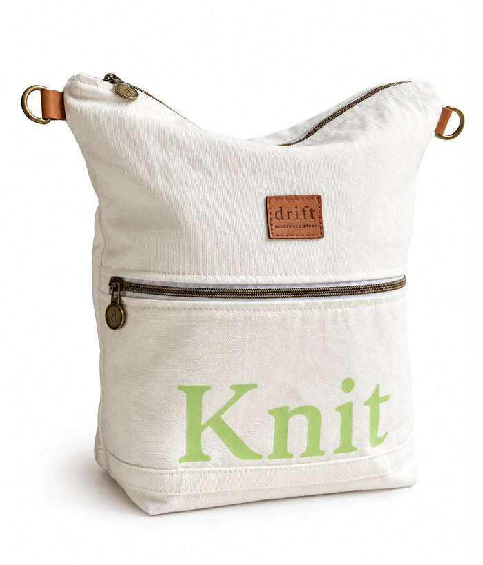 The Knit Bag - Shell/Lime