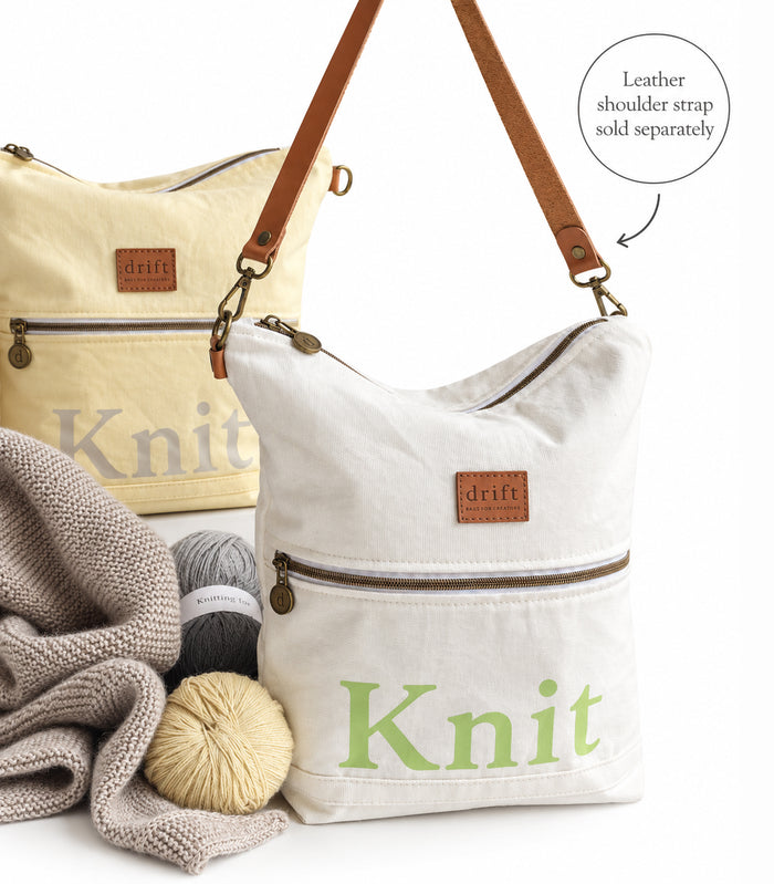 The Knit Bag - Shell/Lime