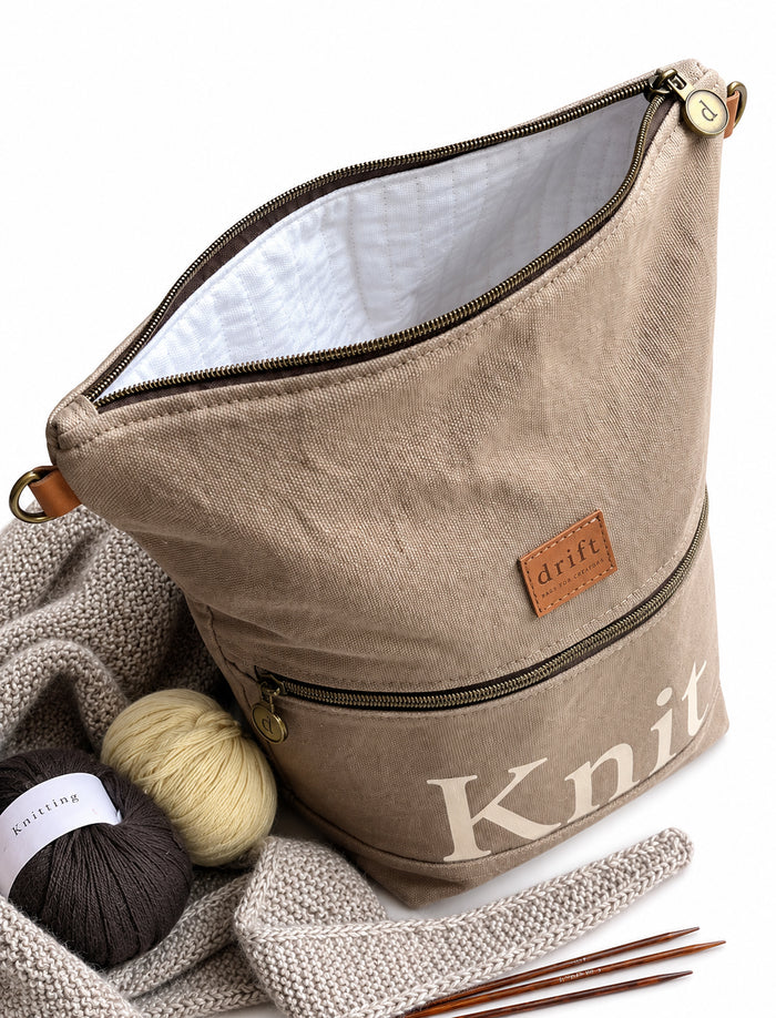 The Knit Bag - Stone