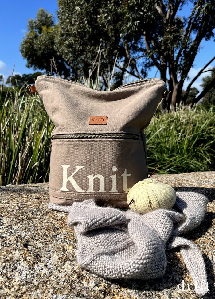 The Knit Bag - Stone