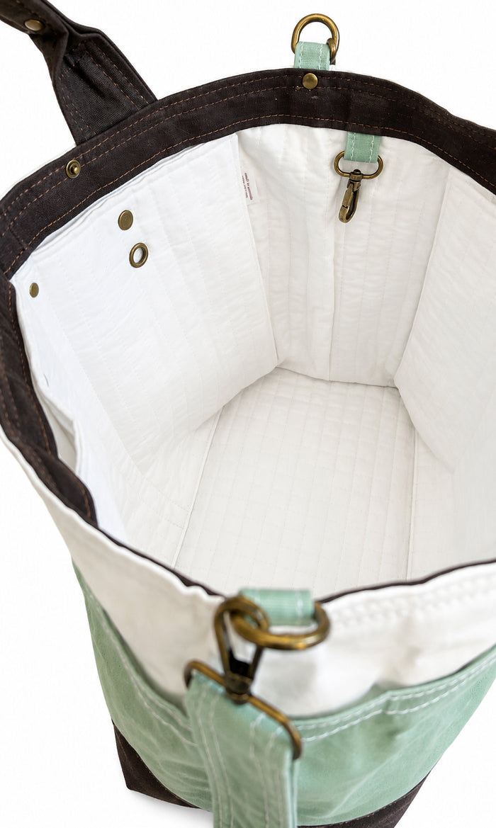 The Knitter's Carryall - Seamist/Bark