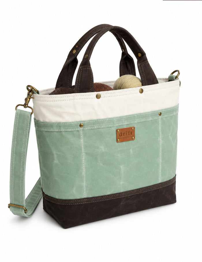 The Knitter's Carryall - Seamist/Bark