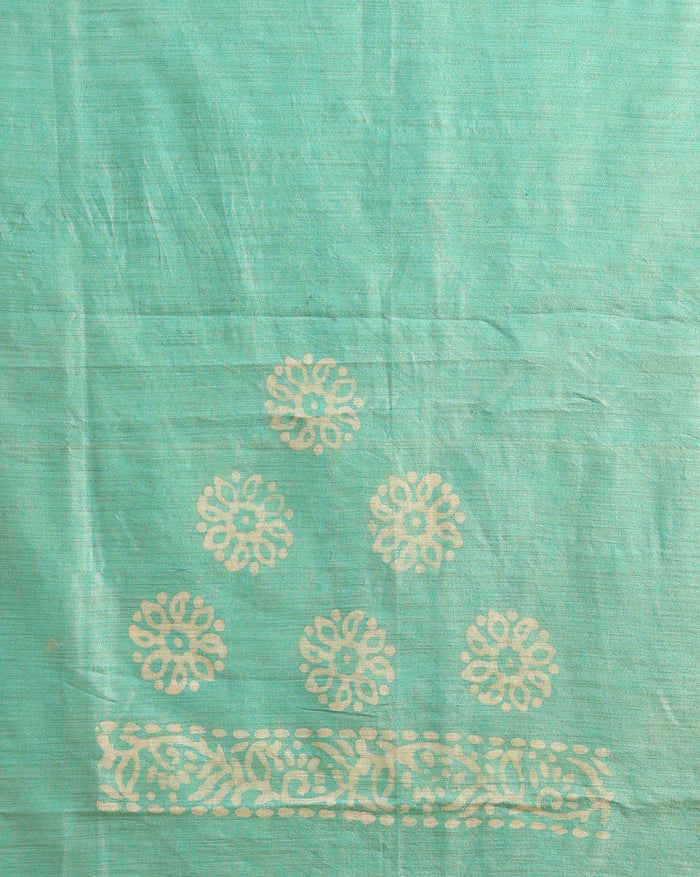 Timeless Khadi Cotton Wax Batik Hand Dyed Blue Suit (T+B+D)
