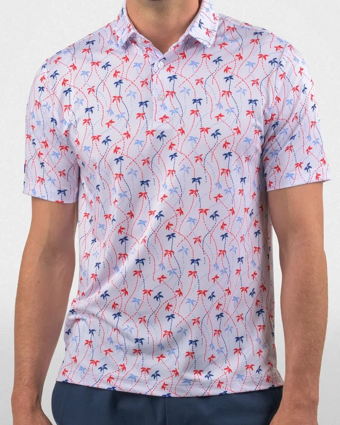 Tracer Palm Polo - Good Good Golf performance golf polo