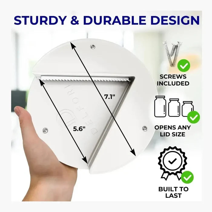Under Cabinet Jar & Bottle Opener – One-Handed – Jar Opener