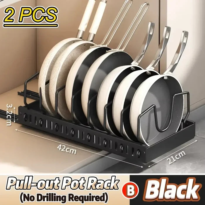 Pots and Pans Organizer Under Cabinet-10