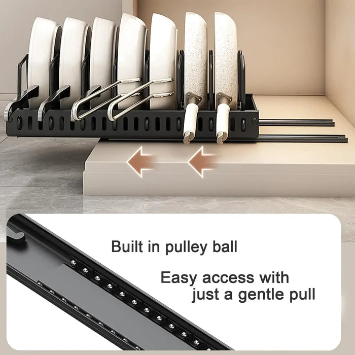 Pots and Pans Organizer Under Cabinet-4