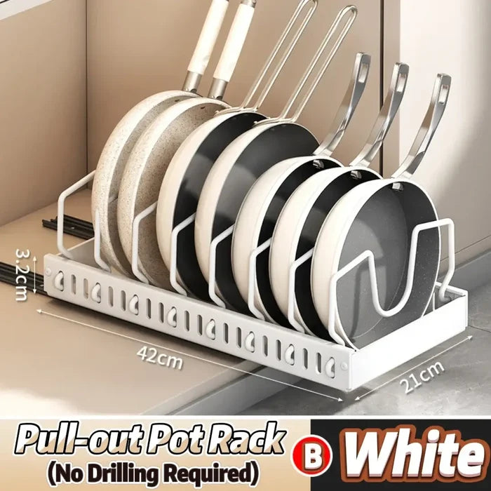 Pots and Pans Organizer Under Cabinet-6