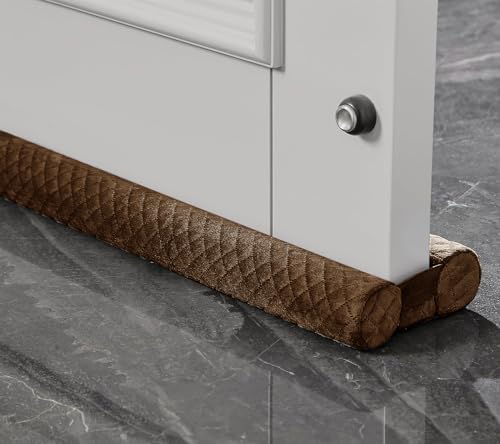 Ciieyuo Velvet Under Door Sound Blocker, Easy Install Fits 26'' - 30'' - image 2