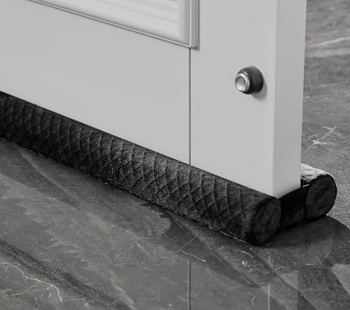 Ciieyuo Velvet Under Door Draft Stoppers, Fits 26'' - 30'' - image 2