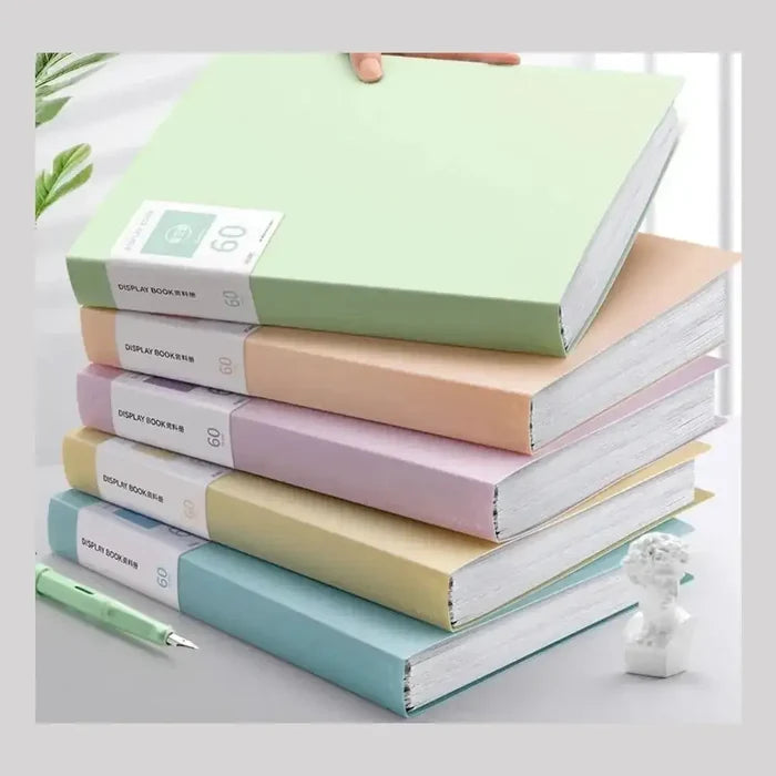 Colorful waterproof A4 document organizer folders stacked for easy filing.