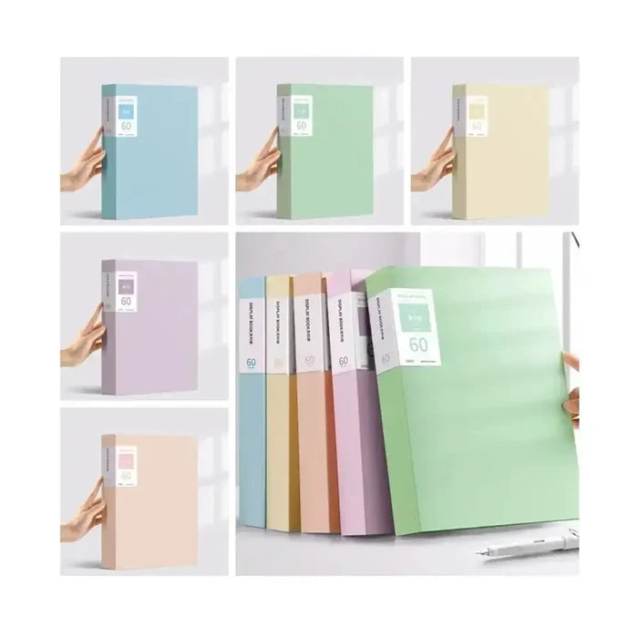 Waterproof A4 document organizer in pastel colors, ideal for keeping files organized and protected.