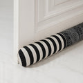 Ciieyuo 36" Decorative Wind Stopper Under Door Draft Stopper for Door & Window, Heavy Weighted Fabric Air Draft Noise Blocker Stopper Gap Filler for Bottom of Door with Hanging Loops