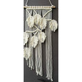 White Macrame Leaf Wall Showpiece
Size: 12"X30"-Indiehaat