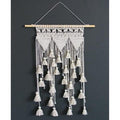 White Macrame Wall Hanging 
Size: 14X33-Indiehaat