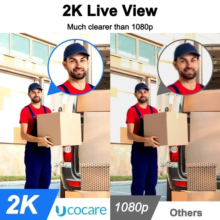 2K Wireless Video Doorbell with Chime-2