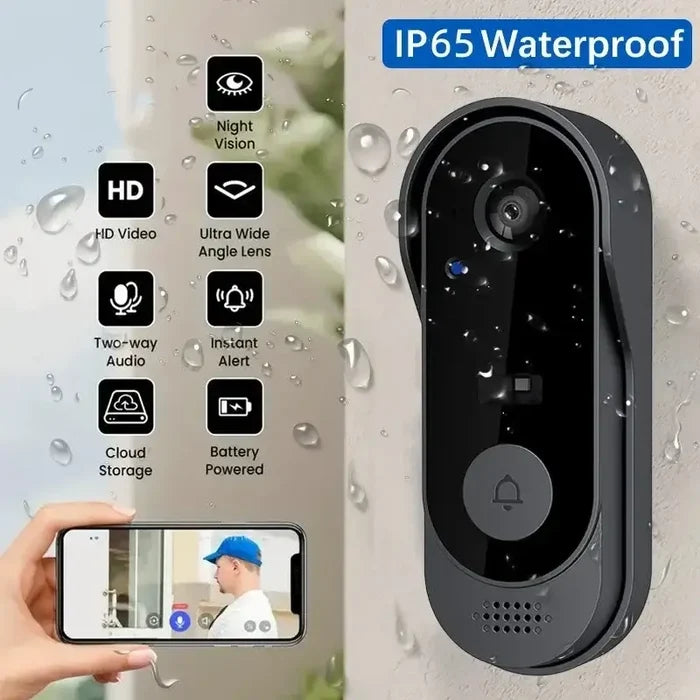Wireless Video Doorbell with Camera & Intercom-2
