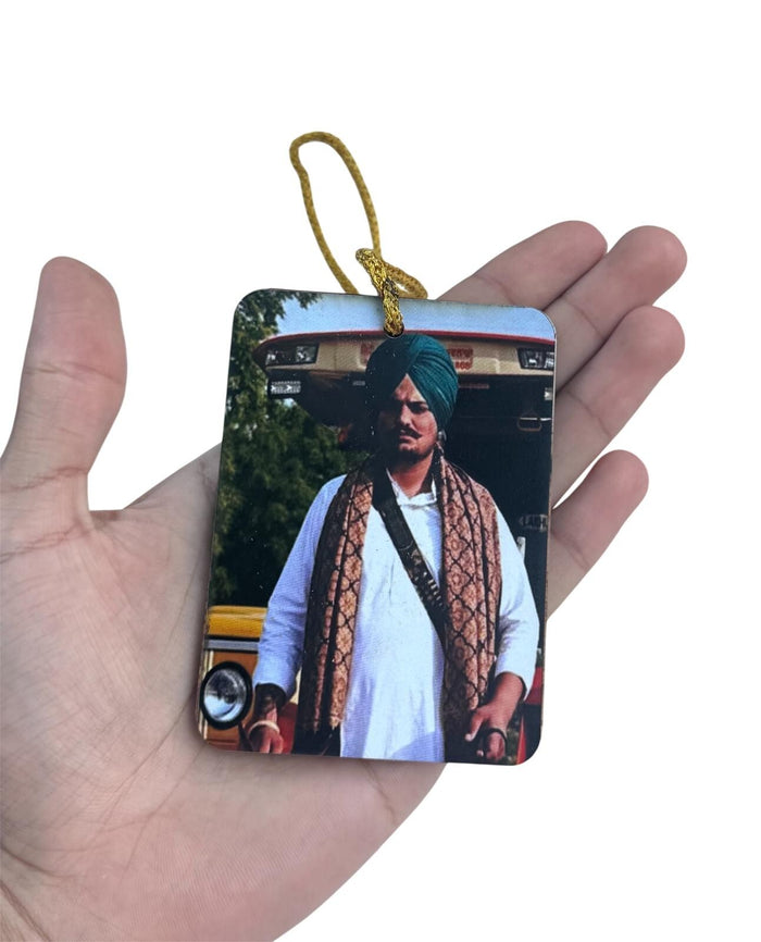 Wooden Car Hanger Sidhu Moosewala 5911 Punjabi Rear View Mirror Pendant ZZ22 NEW