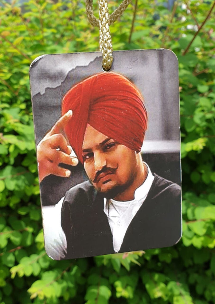 Wooden Car Hanger Sidhu Moosewala Punjabi Legend Rear View Mirror Pendant ZZ23