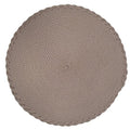 Set of 4 Tabletop Collection Indoor/Outdoor Noar Fendi Round Placemat 15" Dia-0
