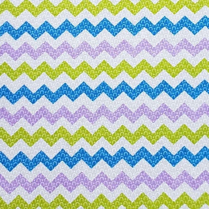 Charlo's Set of 4 Round Placemats Covers Paint ZigZag II 14 Dia inch-3